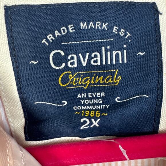 Cavalini Originals Women's Pink Windbreaker Gold Hardware Full Zip Size 2X NWT - Picture 6 of 8